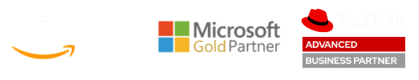 AWS Advanced Partner Network, Microsoft Gold Partner and Red Hat Advanced Business Partner